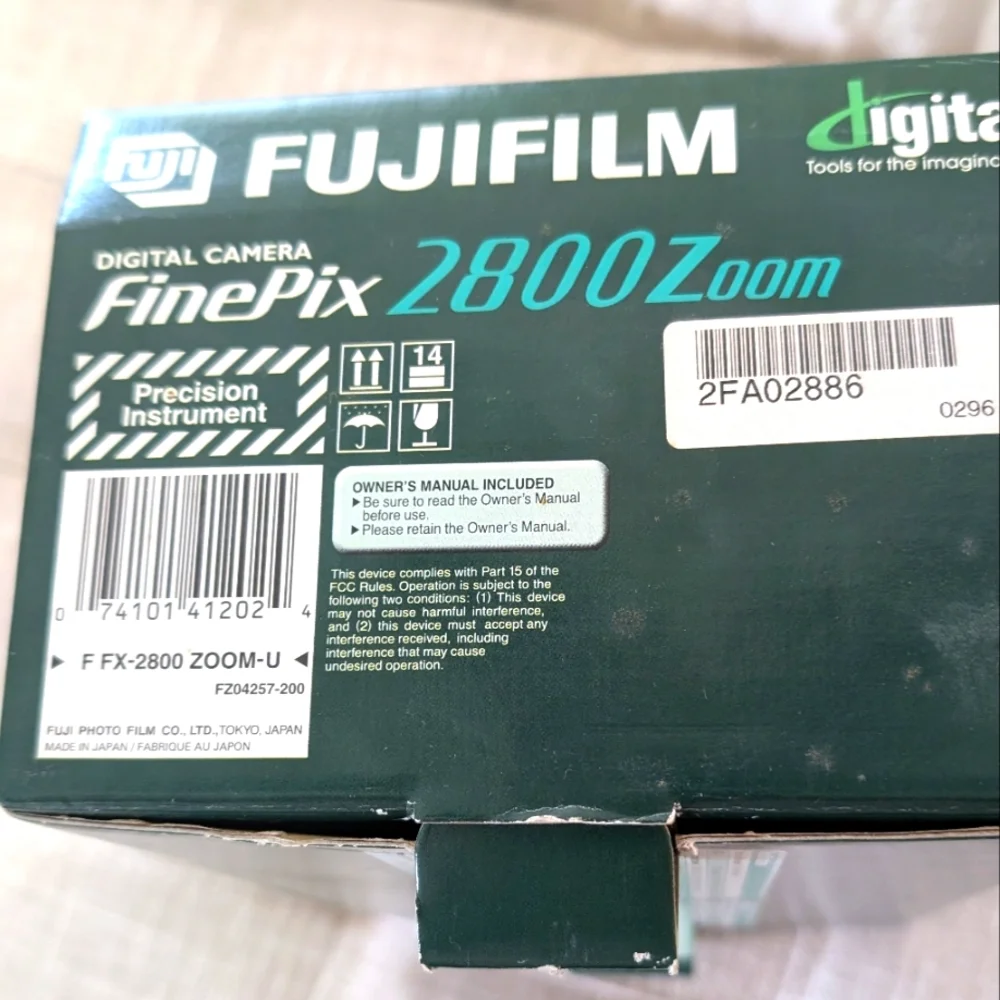FUJIFILM FINEPIX 2800 MEGAPIXEL 6x OPTICAL ZOOM VIDEO & AUDIO DIGITAL CA…